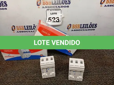 LOTE 523 - 02 CAIXAS DE MINI DISJUNTORES DECORLUX MODELO DZ47-63, CONTÉM 12 UNIDADES EM CADA CAIXA. (NO ESTADO) ATENÇÃO! FAZER A VISITAÇÃO ANTES DE ARREMATAR, NÃO SABEMOS SE FUNCIONA. LEILÃO NÃO TEM GARANTIA E NEM DEVOLUÇÃO, SUJEITO A POSSÍVEIS AVARIAS VISÍVEIS/OCULTAS E/OU AUSÊNCIA DE COMPONENTES.