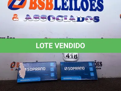 LOTE 418 - 02 FECHADURAS POPLINE ALAVANCA CR SOPRANO (NO ESTADO) ATENÇÃO! FAZER A VISITAÇÃO ANTES DE ARREMATAR, NÃO SABEMOS SE FUNCIONA. LEILÃO NÃO TEM GARANTIA E NEM DEVOLUÇÃO, SUJEITO A POSSÍVEIS AVARIAS VISÍVEIS/OCULTAS E/OU AUSÊNCIA DE COMPONENTES.