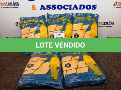LOTE 358 - 05 MACACÕES MARCA VOLK DE PROTEÇÃO TAMANHO G COR AMARELO. (NO ESTADO) ATENÇÃO! FAZER A VISITAÇÃO ANTES DE ARREMATAR, NÃO SABEMOS SE FUNCIONA. LEILÃO NÃO TEM GARANTIA E NEM DEVOLUÇÃO, SUJEITO A POSSÍVEIS AVARIAS VISÍVEIS/OCULTAS E/OU AUSÊNCIA DE COMPONENTES.