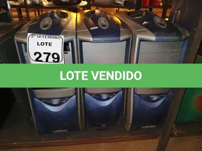 LOTE 279 - 04 CPUS E GRANDE QUANTIDADE CABOS DIVERSOS. (NO ESTADO) ATENÇÃO! FAZER A VISITAÇÃO ANTES DE ARREMATAR, NÃO SABEMOS SE FUNCIONA. LEILÃO NÃO TEM GARANTIA E NEM DEVOLUÇÃO, SUJEITO A POSSÍVEIS AVARIAS VISÍVEIS/OCULTAS E/OU AUSÊNCIA DE COMPONENTES.