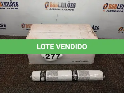 LOTE 277 - 12 ADESIVOS POLIURETANO PU 40 CINZA SACHE 600ML MARCA UNIPEGA 600ML CADA. (NO ESTADO) ATENÇÃO! FAZER A VISITAÇÃO ANTES DE ARREMATAR, NÃO SABEMOS SE FUNCIONA. LEILÃO NÃO TEM GARANTIA E NEM DEVOLUÇÃO, SUJEITO A POSSÍVEIS AVARIAS VISÍVEIS/OCULTAS E/OU AUSÊNCIA DE COMPONENTES