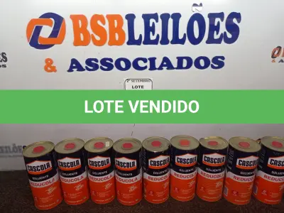 LOTE 409 - 09 DILUENTES MARCA CASCOLA. (NO ESTADO) ATENÇÃO! FAZER A VISITAÇÃO ANTES DE ARREMATAR, NÃO SABEMOS SE FUNCIONA. LEILÃO NÃO TEM GARANTIA E NEM DEVOLUÇÃO, SUJEITO A POSSÍVEIS AVARIAS VISÍVEIS/OCULTAS E/OU AUSÊNCIA DE COMPONENTES.