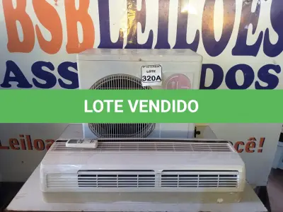 LOTE 320 - 01 AR CONDICIONADO LG DE 9000 BTUS C/ CONTROLE. (NO ESTADO) ATENÇÃO! FAZER A VISITAÇÃO ANTES DE ARREMATAR, NÃO SABEMOS SE FUNCIONA. LEILÃO NÃO TEM GARANTIA E NEM DEVOLUÇÃO, SUJEITO A POSSÍVEIS AVARIAS VISÍVEIS/OCULTAS E/OU AUSÊNCIA DE COMPONENTES.