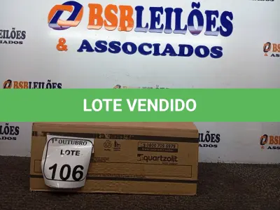 LOTE 106 - 06 REJUNTES ACRÍLICO NA COR CORDA DE 01KG CADA. (NO ESTADO) ATENÇÃO! FAZER A VISITAÇÃO ANTES DE ARREMATAR, NÃO SABEMOS SE FUNCIONA. LEILÃO NÃO TEM GARANTIA E NEM DEVOLUÇÃO, SUJEITO A POSSÍVEIS AVARIAS VISÍVEIS/OCULTAS E/OU AUSÊNCIA DE COMPONENTES.