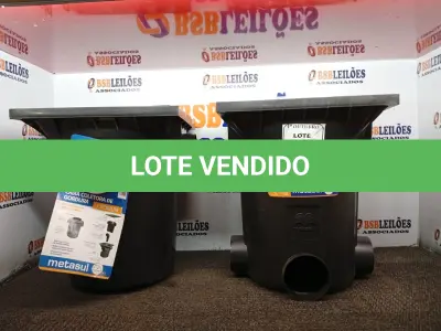 LOTE 087 - 01 CAIXA DE PASSAGEM E INSPEÇÃO DE ESGOTO E 01 CAIXA DE GORDURA COM AVARIAS. (NO ESTADO) ATENÇÃO! FAZER A VISITAÇÃO ANTES DE ARREMATAR, NÃO SABEMOS SE FUNCIONA. LEILÃO NÃO TEM GARANTIA E NEM DEVOLUÇÃO, SUJEITO A POSSÍVEIS AVARIAS VISÍVEIS/OCULTAS E/OU AUSÊNCIA DE COMPONENTES.