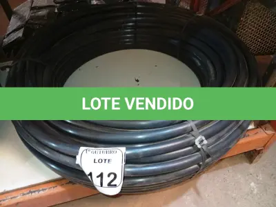 LOTE 112 - 01 01 ROLO DE  MANGUEIRA TUBO IRRIGAÇAO 1 X 2,0 AZUL INDEX. (NO ESTADO) ATENÇÃO! FAZER A VISITAÇÃO ANTES DE ARREMATAR, NÃO SABEMOS SE FUNCIONA. LEILÃO NÃO TEM GARANTIA E NEM DEVOLUÇÃO, SUJEITO A POSSÍVEIS AVARIAS VISÍVEIS/OCULTAS E/OU AUSÊNCIA DE COMPONENTES.