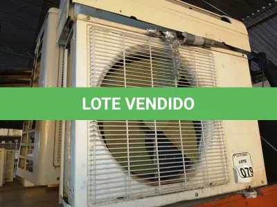 LOTE 079 - 02 CONDENSADORAS E 01 EVAPORADORA MARCAS E MODELOS DIVERSOS. (NO ESTADO) ATENÇÃO! FAZER A VISITAÇÃO ANTES DE ARREMATAR, NÃO SABEMOS SE FUNCIONA. LEILÃO NÃO TEM GARANTIA E NEM DEVOLUÇÃO, SUJEITO A POSSÍVEIS AVARIAS VISÍVEIS/OCULTAS E/OU AUSÊNCIA DE COMPONENTES.