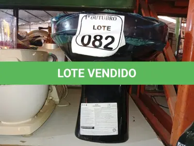 LOTE 082 - 01 VASO SANITÁRIO DECA NA COR PRETA. (NO ESTADO) ATENÇÃO! FAZER A VISITAÇÃO ANTES DE ARREMATAR, NÃO SABEMOS SE FUNCIONA. LEILÃO NÃO TEM GARANTIA E NEM DEVOLUÇÃO, SUJEITO A POSSÍVEIS AVARIAS VISÍVEIS/OCULTAS E/OU AUSÊNCIA DE COMPONENTES.