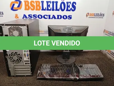 LOTE 543 - 01 MONITOR LG, 01 TECLADO E CPU HP. (NO ESTADO) ATENÇÃO! FAZER A VISITAÇÃO ANTES DE ARREMATAR, NÃO SABEMOS SE FUNCIONA. LEILÃO NÃO TEM GARANTIA E NEM DEVOLUÇÃO, SUJEITO A POSSÍVEIS AVARIAS VISÍVEIS/OCULTAS E/OU AUSÊNCIA DE COMPONENTES.
