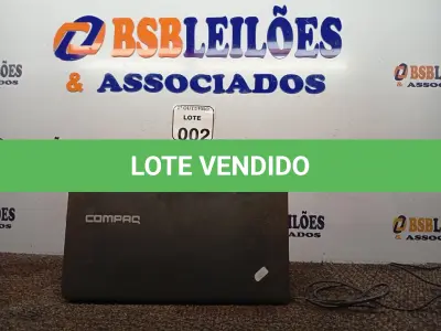 LOTE 002 - 01 NOTEBOOK CORE I3 4GB DE RAM MODELO CQ-27 MARCA COMPAQ COM FONTE. (NO ESTADO) ATENÇÃO! FAZER A VISITAÇÃO ANTES DE ARREMATAR, NÃO SABEMOS SE FUNCIONA. LEILÃO NÃO TEM GARANTIA E NEM DEVOLUÇÃO, SUJEITO A POSSÍVEIS AVARIAS VISÍVEIS/OCULTAS E/OU AUSÊNCIA DE COMPONENTES.