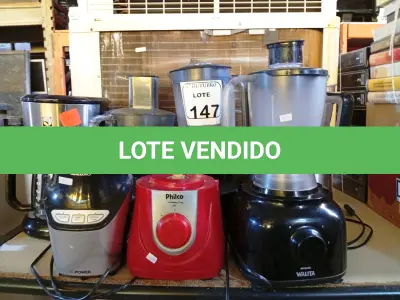 LOTE 147 - 01 LOTE COM DIVERSOS APARELHOS DOMÉSTICOS. (NO ESTADO) ATENÇÃO! FAZER A VISITAÇÃO ANTES DE ARREMATAR, NÃO SABEMOS SE FUNCIONA. LEILÃO NÃO TEM GARANTIA E NEM DEVOLUÇÃO, SUJEITO A POSSÍVEIS AVARIAS VISÍVEIS/OCULTAS E/OU AUSÊNCIA DE COMPONENTES.