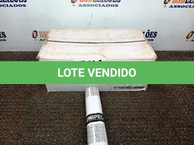 LOTE 546 - 12 ADESIVOS POLIURETANO PU 40 CINZA SACHE 600ML MARCA UNIPEGA 600ML CADA. (NO ESTADO) ATENÇÃO! FAZER A VISITAÇÃO ANTES DE ARREMATAR, NÃO SABEMOS SE FUNCIONA. LEILÃO NÃO TEM GARANTIA E NEM DEVOLUÇÃO, SUJEITO A POSSÍVEIS AVARIAS VISÍVEIS/OCULTAS E/OU AUSÊNCIA DE COMPONENTES