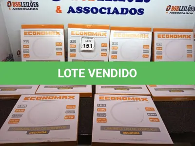 LOTE 151 - 10 LUMINÁRIAS ECONOMAX DE SOBREPOR LED. (NO ESTADO) ATENÇÃO! FAZER A VISITAÇÃO ANTES DE ARREMATAR, NÃO SABEMOS SE FUNCIONA. LEILÃO NÃO TEM GARANTIA E NEM DEVOLUÇÃO, SUJEITO A POSSÍVEIS AVARIAS VISÍVEIS/OCULTAS E/OU AUSÊNCIA DE COMPONENTES.