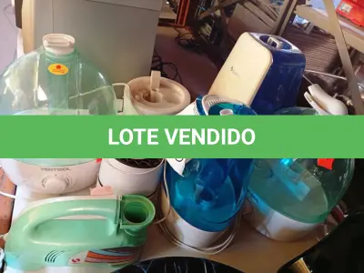 LOTE 095 - 01 LOTE COM DIVERSOS HUMIDIFICADORES DE AR. (NO ESTADO) ATENÇÃO! FAZER A VISITAÇÃO ANTES DE ARREMATAR, NÃO SABEMOS SE FUNCIONA. LEILÃO NÃO TEM GARANTIA E NEM DEVOLUÇÃO, SUJEITO A POSSÍVEIS AVARIAS VISÍVEIS/OCULTAS E/OU AUSÊNCIA DE COMPONENTES.