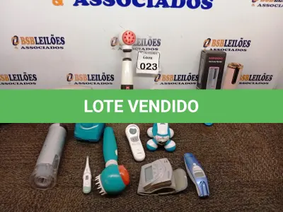 LOTE 023 - 01 LOTE COM DIVERSOS APARELHOS DE MASSAGEM. (NO ESTADO) ATENÇÃO! FAZER A VISITAÇÃO ANTES DE ARREMATAR, NÃO SABEMOS SE FUNCIONA. LEILÃO NÃO TEM GARANTIA E NEM DEVOLUÇÃO, SUJEITO A POSSÍVEIS AVARIAS VISÍVEIS/OCULTAS E/OU AUSÊNCIA DE COMPONENTES.