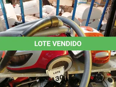 LOTE 130 - 02 ASPIRADORES DE PÓ MARCAS E MODELOS DIVERSOS. (NO ESTADO) ATENÇÃO! FAZER A VISITAÇÃO ANTES DE ARREMATAR, NÃO SABEMOS SE FUNCIONA. LEILÃO NÃO TEM GARANTIA E NEM DEVOLUÇÃO, SUJEITO A POSSÍVEIS AVARIAS VISÍVEIS/OCULTAS E/OU AUSÊNCIA DE COMPONENTES.
