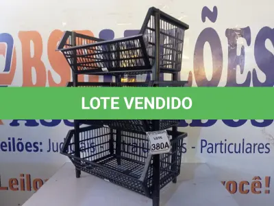 LOTE 380 - 03 CESTAS ORGANIZADORA PARA FRUTAS OU FERRAMENTAS (NO ESTADO) ATENÇÃO! FAZER A VISITAÇÃO ANTES DE ARREMATAR, NÃO SABEMOS SE FUNCIONA. LEILÃO NÃO TEM GARANTIA E NEM DEVOLUÇÃO, SUJEITO A POSSÍVEIS AVARIAS VISÍVEIS/OCULTAS E/OU AUSÊNCIA DE COMPONENTES.