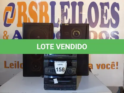 LOTE 158 - 01 MICROSYSTEM SONY E 02 CAIXAS DE SOM GRADIENTE. (NO ESTADO) ATENÇÃO! FAZER A VISITAÇÃO ANTES DE ARREMATAR, NÃO SABEMOS SE FUNCIONA. LEILÃO NÃO TEM GARANTIA E NEM DEVOLUÇÃO, SUJEITO A POSSÍVEIS AVARIAS VISÍVEIS/OCULTAS E/OU AUSÊNCIA DE COMPONENTES.