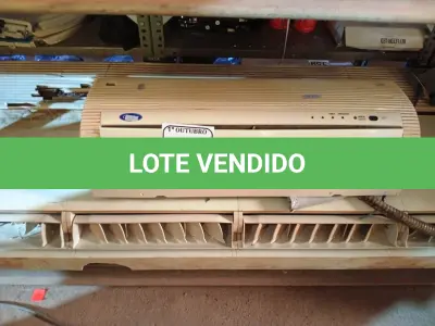 LOTE 074 - 02 EVAPORADORAS MARCA CARRIER. (NO ESTADO) ATENÇÃO! FAZER A VISITAÇÃO ANTES DE ARREMATAR, NÃO SABEMOS SE FUNCIONA. LEILÃO NÃO TEM GARANTIA E NEM DEVOLUÇÃO, SUJEITO A POSSÍVEIS AVARIAS VISÍVEIS/OCULTAS E/OU AUSÊNCIA DE COMPONENTES.