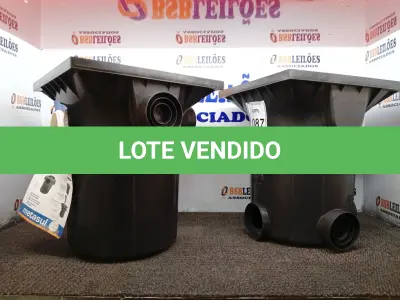 LOTE 087 - 01 CAIXA DE PASSAGEM E INSPEÇÃO DE ESGOTO E 01 CAIXA DE GORDURA COM AVARIAS. (NO ESTADO) ATENÇÃO! FAZER A VISITAÇÃO ANTES DE ARREMATAR, NÃO SABEMOS SE FUNCIONA. LEILÃO NÃO TEM GARANTIA E NEM DEVOLUÇÃO, SUJEITO A POSSÍVEIS AVARIAS VISÍVEIS/OCULTAS E/OU AUSÊNCIA DE COMPONENTES.