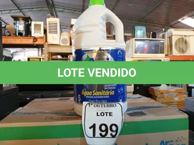 LOTE 199 - 02 CAIXAS DE ÁGUAS SANITÁRIAS COM 03 UNIDADES EM CADA DE 05L CADA. (NO ESTADO) ATENÇÃO! FAZER A VISITAÇÃO ANTES DE ARREMATAR, NÃO SABEMOS SE FUNCIONA. LEILÃO NÃO TEM GARANTIA E NEM DEVOLUÇÃO, SUJEITO A POSSÍVEIS AVARIAS VISÍVEIS/OCULTAS E/OU AUSÊNCIA DE COMPONENTES.
