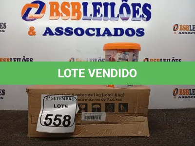 LOTE 558 - 06 REJUNTES ACRÍLICO NA COR CORDA DE 01KG CADA. (NO ESTADO) ATENÇÃO! FAZER A VISITAÇÃO ANTES DE ARREMATAR, NÃO SABEMOS SE FUNCIONA. LEILÃO NÃO TEM GARANTIA E NEM DEVOLUÇÃO, SUJEITO A POSSÍVEIS AVARIAS VISÍVEIS/OCULTAS E/OU AUSÊNCIA DE COMPONENTES.