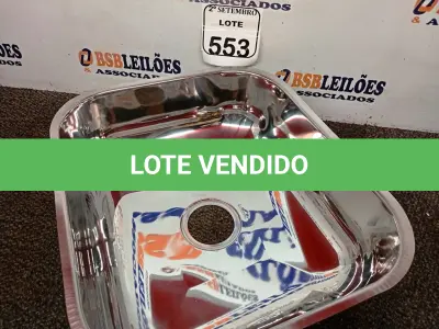 LOTE 553 - 01 CUBA INOX N3 AÇO 430 3.1/2 40X34X14 FABRINOX (NO ESTADO) ATENÇÃO! FAZER A VISITAÇÃO ANTES DE ARREMATAR, NÃO SABEMOS SE FUNCIONA. LEILÃO NÃO TEM GARANTIA E NEM DEVOLUÇÃO, SUJEITO A POSSÍVEIS AVARIAS VISÍVEIS/OCULTAS E/OU AUSÊNCIA DE COMPONENTES.