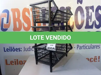 LOTE 400 - 03 CESTAS ORGANIZADORA PARA FRUTAS OU FERRAMENTAS (NO ESTADO) ATENÇÃO! FAZER A VISITAÇÃO ANTES DE ARREMATAR, NÃO SABEMOS SE FUNCIONA. LEILÃO NÃO TEM GARANTIA E NEM DEVOLUÇÃO, SUJEITO A POSSÍVEIS AVARIAS VISÍVEIS/OCULTAS E/OU AUSÊNCIA DE COMPONENTES.
