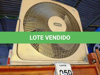 LOTE 050 - 02 VENTILADORES ARNO. (NO ESTADO) ATENÇÃO! FAZER A VISITAÇÃO ANTES DE ARREMATAR, NÃO SABEMOS SE FUNCIONA. LEILÃO NÃO TEM GARANTIA E NEM DEVOLUÇÃO, SUJEITO A POSSÍVEIS AVARIAS VISÍVEIS/OCULTAS E/OU AUSÊNCIA DE COMPONENTES.