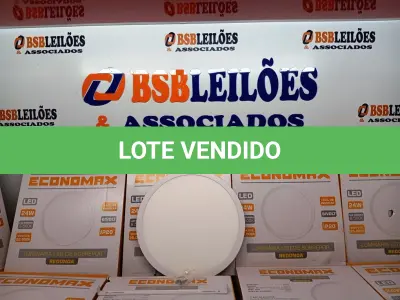 LOTE 052 - 12 LUMINÁRIAS ECONOMAX DE SOBREPOR LED. (NO ESTADO) ATENÇÃO! FAZER A VISITAÇÃO ANTES DE ARREMATAR, NÃO SABEMOS SE FUNCIONA. LEILÃO NÃO TEM GARANTIA E NEM DEVOLUÇÃO, SUJEITO A POSSÍVEIS AVARIAS VISÍVEIS/OCULTAS E/OU AUSÊNCIA DE COMPONENTES.