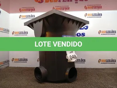 LOTE 048 - 01 CAIXA DE PASSAGEM E INSPEÇÃO DE ESGOTO. (NO ESTADO) ATENÇÃO! FAZER A VISITAÇÃO ANTES DE ARREMATAR, NÃO SABEMOS SE FUNCIONA. LEILÃO NÃO TEM GARANTIA E NEM DEVOLUÇÃO, SUJEITO A POSSÍVEIS AVARIAS VISÍVEIS/OCULTAS E/OU AUSÊNCIA DE COMPONENTES.