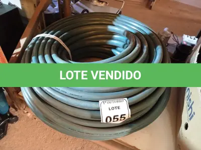 LOTE 055 - 01 ROLO DE TUBO PARA IRRIGAÇÃO 1X2,0MM. (NO ESTADO) ATENÇÃO! FAZER A VISITAÇÃO ANTES DE ARREMATAR, NÃO SABEMOS SE FUNCIONA. LEILÃO NÃO TEM GARANTIA E NEM DEVOLUÇÃO, SUJEITO A POSSÍVEIS AVARIAS VISÍVEIS/OCULTAS E/OU AUSÊNCIA DE COMPONENTES.