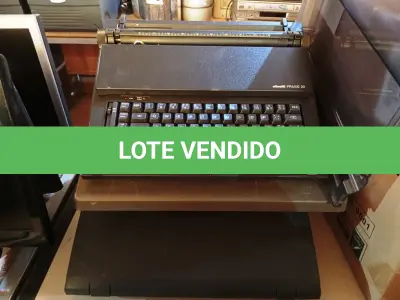 LOTE 214 - 03 MÁQUINAS DE ESCREVER DIGITAIS MARCAS E MODELOS DIVERSOS C/AVARIAS. (NO ESTADO) ATENÇÃO! FAZER A VISITAÇÃO ANTES DE ARREMATAR, NÃO SABEMOS SE FUNCIONA. LEILÃO NÃO TEM GARANTIA E NEM DEVOLUÇÃO, SUJEITO A POSSÍVEIS AVARIAS VISÍVEIS/OCULTAS E/OU AUSÊNCIA DE COMPONENTES.