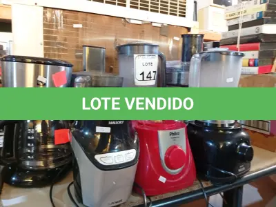 LOTE 147 - 01 LOTE COM DIVERSOS APARELHOS DOMÉSTICOS. (NO ESTADO) ATENÇÃO! FAZER A VISITAÇÃO ANTES DE ARREMATAR, NÃO SABEMOS SE FUNCIONA. LEILÃO NÃO TEM GARANTIA E NEM DEVOLUÇÃO, SUJEITO A POSSÍVEIS AVARIAS VISÍVEIS/OCULTAS E/OU AUSÊNCIA DE COMPONENTES.