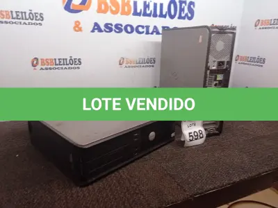 LOTE 598 - 02 CPUS DELL. (NO ESTADO) ATENÇÃO! FAZER A VISITAÇÃO ANTES DE ARREMATAR, NÃO SABEMOS SE FUNCIONA. LEILÃO NÃO TEM GARANTIA E NEM DEVOLUÇÃO, SUJEITO A POSSÍVEIS AVARIAS VISÍVEIS/OCULTAS E/OU AUSÊNCIA DE COMPONENTES.