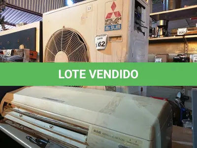 LOTE 162 - 01 AR CONDICIONADO MITSUBISH COM AVARIAS. (NO ESTADO) ATENÇÃO! FAZER A VISITAÇÃO ANTES DE ARREMATAR, NÃO SABEMOS SE FUNCIONA. LEILÃO NÃO TEM GARANTIA E NEM DEVOLUÇÃO, SUJEITO A POSSÍVEIS AVARIAS VISÍVEIS/OCULTAS E/OU AUSÊNCIA DE COMPONENTES.