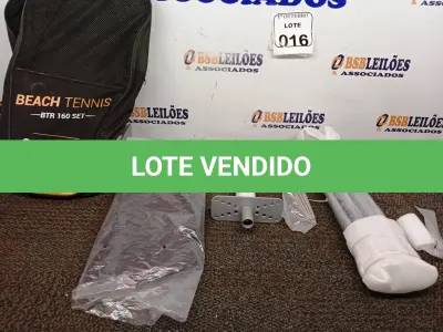 LOTE 016 - 01 REDE DE BEACH TÊNIS. (NO ESTADO) ATENÇÃO! FAZER A VISITAÇÃO ANTES DE ARREMATAR, NÃO SABEMOS SE FUNCIONA. LEILÃO NÃO TEM GARANTIA E NEM DEVOLUÇÃO, SUJEITO A POSSÍVEIS AVARIAS VISÍVEIS/OCULTAS E/OU AUSÊNCIA DE COMPONENTES.