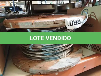 LOTE 098 - 01 LOTE COM 122M CABO MULTIPLEX TRIPLEX 2X1X16-16MM 0,61KV BOREAL. (NO ESTADO) ATENÇÃO! FAZER A VISITAÇÃO ANTES DE ARREMATAR, NÃO SABEMOS SE FUNCIONA. LEILÃO NÃO TEM GARANTIA E NEM DEVOLUÇÃO, SUJEITO A POSSÍVEIS AVARIAS VISÍVEIS/OCULTAS E/OU AUSÊNCIA DE COMPONENTES.