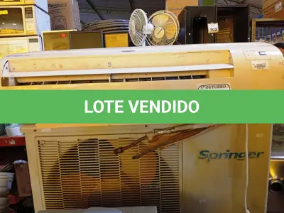 LOTE 138 - 01 AR CONDICIONADO SPRINGER 18000BTUS. (NO ESTADO) ATENÇÃO! FAZER A VISITAÇÃO ANTES DE ARREMATAR, NÃO SABEMOS SE FUNCIONA. LEILÃO NÃO TEM GARANTIA E NEM DEVOLUÇÃO, SUJEITO A POSSÍVEIS AVARIAS VISÍVEIS/OCULTAS E/OU AUSÊNCIA DE COMPONENTES.