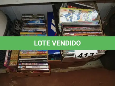 LOTE 413 - 01 LOTE COM DIVERSOS DVDS, FITAS, LIVROS E 01 RELOGIO DIGITAL DE PULSO. (NO ESTADO) ATENÇÃO! FAZER A VISITAÇÃO ANTES DE ARREMATAR, NÃO SABEMOS SE FUNCIONA. LEILÃO NÃO TEM GARANTIA E NEM DEVOLUÇÃO, SUJEITO A POSSÍVEIS AVARIAS VISÍVEIS/OCULTAS E/OU AUSÊNCIA DE COMPONENTES.
