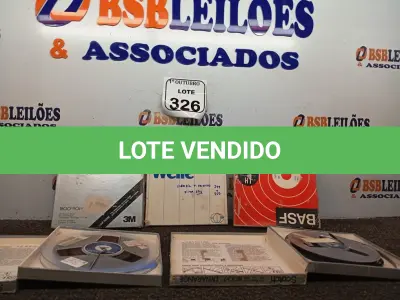 LOTE 326 - 05 FITAS DE ROLO P/ GRAVADOR. (NO ESTADO) ATENÇÃO! FAZER A VISITAÇÃO ANTES DE ARREMATAR, NÃO SABEMOS SE FUNCIONA. LEILÃO NÃO TEM GARANTIA E NEM DEVOLUÇÃO, SUJEITO A POSSÍVEIS AVARIAS VISÍVEIS/OCULTAS E/OU AUSÊNCIA DE COMPONENTES.