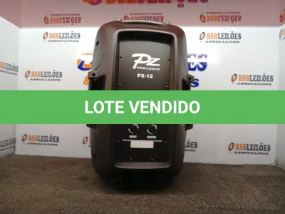 LOTE 334 - 01 CAIXA DE SOM PZ PRO PASSIVE MODELO PX-12. (NO ESTADO) ATENÇÃO! FAZER A VISITAÇÃO ANTES DE ARREMATAR, NÃO SABEMOS SE FUNCIONA. LEILÃO NÃO TEM GARANTIA E NEM DEVOLUÇÃO, SUJEITO A POSSÍVEIS AVARIAS VISÍVEIS/OCULTAS E/OU AUSÊNCIA DE COMPONENTES.