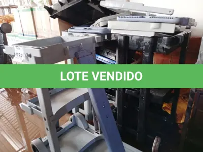 LOTE 538 - 03 CARRINHOS P/ LIMPEZA INCOMPLETOS. (NO ESTADO) ATENÇÃO! FAZER A VISITAÇÃO ANTES DE ARREMATAR, NÃO SABEMOS SE FUNCIONA. LEILÃO NÃO TEM GARANTIA E NEM DEVOLUÇÃO, SUJEITO A POSSÍVEIS AVARIAS VISÍVEIS/OCULTAS E/OU AUSÊNCIA DE COMPONENTES.