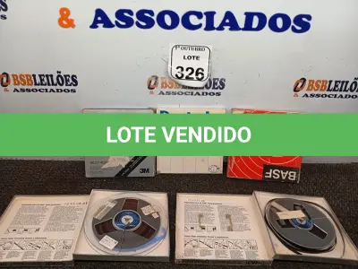LOTE 326 - 05 FITAS DE ROLO P/ GRAVADOR. (NO ESTADO) ATENÇÃO! FAZER A VISITAÇÃO ANTES DE ARREMATAR, NÃO SABEMOS SE FUNCIONA. LEILÃO NÃO TEM GARANTIA E NEM DEVOLUÇÃO, SUJEITO A POSSÍVEIS AVARIAS VISÍVEIS/OCULTAS E/OU AUSÊNCIA DE COMPONENTES.