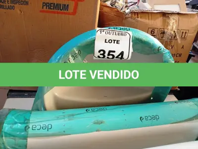 LOTE 354 - 01 CUBA DECA P/ LAVATÓRIO C/ COLUNA. (NO ESTADO) ATENÇÃO! FAZER A VISITAÇÃO ANTES DE ARREMATAR, NÃO SABEMOS SE FUNCIONA. LEILÃO NÃO TEM GARANTIA E NEM DEVOLUÇÃO, SUJEITO A POSSÍVEIS AVARIAS VISÍVEIS/OCULTAS E/OU AUSÊNCIA DE COMPONENTES.