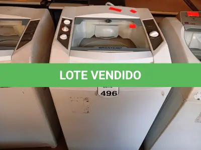 LOTE 496 - 01 MÁQUINA DE LAVAR ROUPAS BRASTEMP. (NO ESTADO) ATENÇÃO! FAZER A VISITAÇÃO ANTES DE ARREMATAR, NÃO SABEMOS SE FUNCIONA. LEILÃO NÃO TEM GARANTIA E NEM DEVOLUÇÃO, SUJEITO A POSSÍVEIS AVARIAS VISÍVEIS/OCULTAS E/OU AUSÊNCIA DE COMPONENTES.