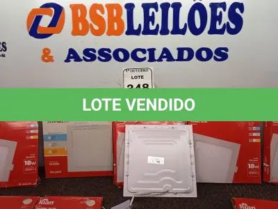 LOTE 348 - 10 LUMINÁRIAS DE LED PAINEL SLIM TAMANHOS DIVERSOS KIAN 18W 100-240V.  (NO ESTADO) ATENÇÃO! FAZER A VISITAÇÃO ANTES DE ARREMATAR, NÃO SABEMOS SE FUNCIONA. LEILÃO NÃO TEM GARANTIA E NEM DEVOLUÇÃO, SUJEITO A POSSÍVEIS AVARIAS VISÍVEIS/OCULTAS E/OU AUSÊNCIA DE COMPONENTES.
