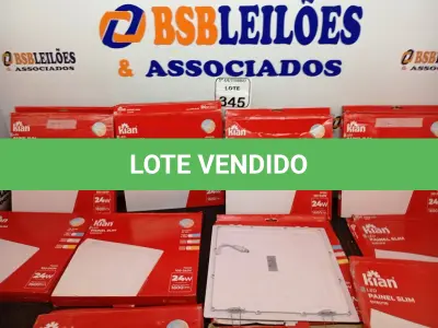LOTE 345 - 10 LUMINÁRIAS DE LED PAINEL SLIM KIAN 18W 100-240V.  (NO ESTADO) ATENÇÃO! FAZER A VISITAÇÃO ANTES DE ARREMATAR, NÃO SABEMOS SE FUNCIONA. LEILÃO NÃO TEM GARANTIA E NEM DEVOLUÇÃO, SUJEITO A POSSÍVEIS AVARIAS VISÍVEIS/OCULTAS E/OU AUSÊNCIA DE COMPONENTES.