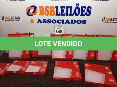 LOTE 348 - 10 LUMINÁRIAS DE LED PAINEL SLIM TAMANHOS DIVERSOS KIAN 18W 100-240V.  (NO ESTADO) ATENÇÃO! FAZER A VISITAÇÃO ANTES DE ARREMATAR, NÃO SABEMOS SE FUNCIONA. LEILÃO NÃO TEM GARANTIA E NEM DEVOLUÇÃO, SUJEITO A POSSÍVEIS AVARIAS VISÍVEIS/OCULTAS E/OU AUSÊNCIA DE COMPONENTES.