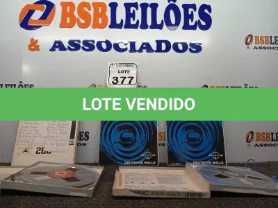 LOTE 377 - 05 FITAS DE ROLO P/ GRAVADOR. (NO ESTADO) ATENÇÃO! FAZER A VISITAÇÃO ANTES DE ARREMATAR, NÃO SABEMOS SE FUNCIONA. LEILÃO NÃO TEM GARANTIA E NEM DEVOLUÇÃO, SUJEITO A POSSÍVEIS AVARIAS VISÍVEIS/OCULTAS E/OU AUSÊNCIA DE COMPONENTES.